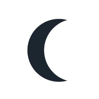 Как нарисовать луну с помощью CSS