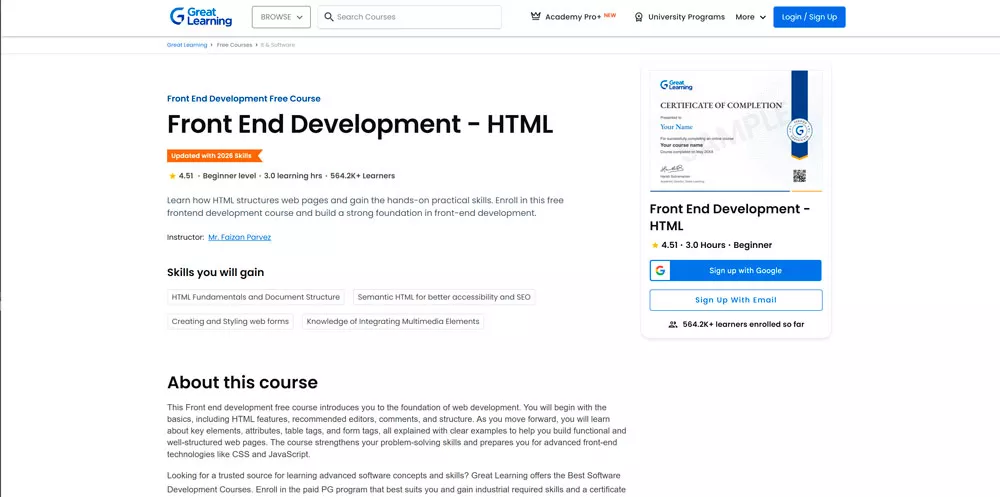 MyGreatLearning Academy &mdash; набор фронтенд-курсов