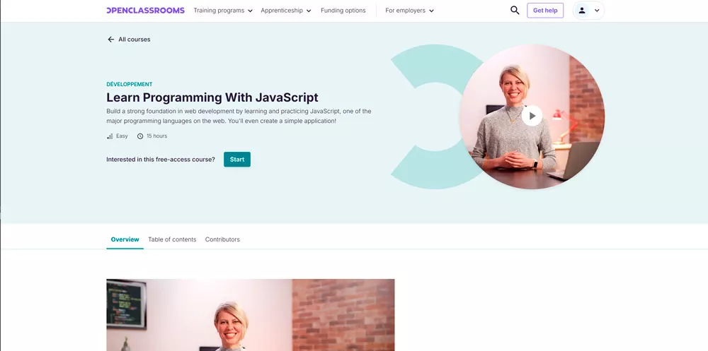OpenClassrooms &mdash; Learn Programming with JavaScript