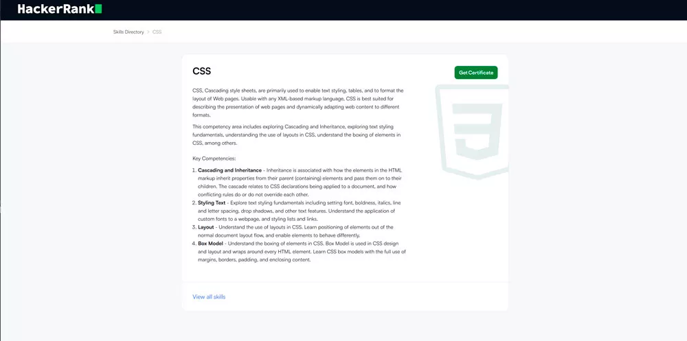 HackerRank &mdash; CSS