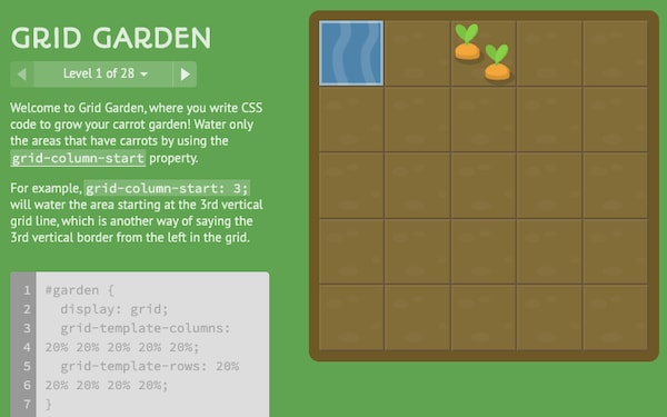 CSS Grid Garden