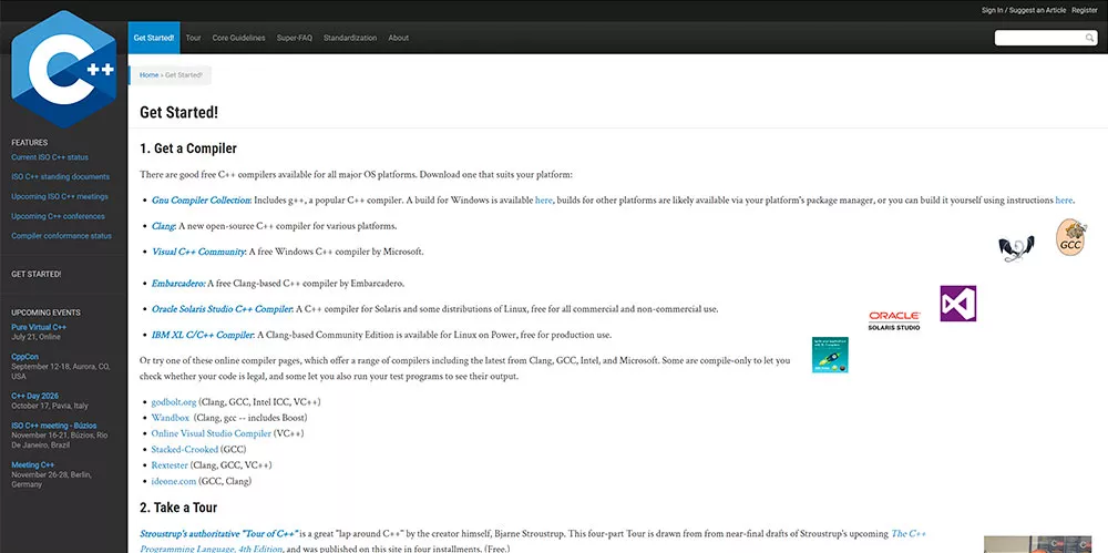 isocpp.org — Getting Started