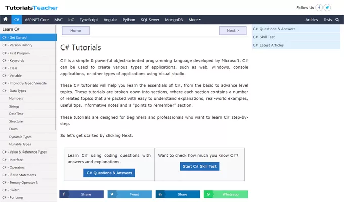 Tutorials Teacher