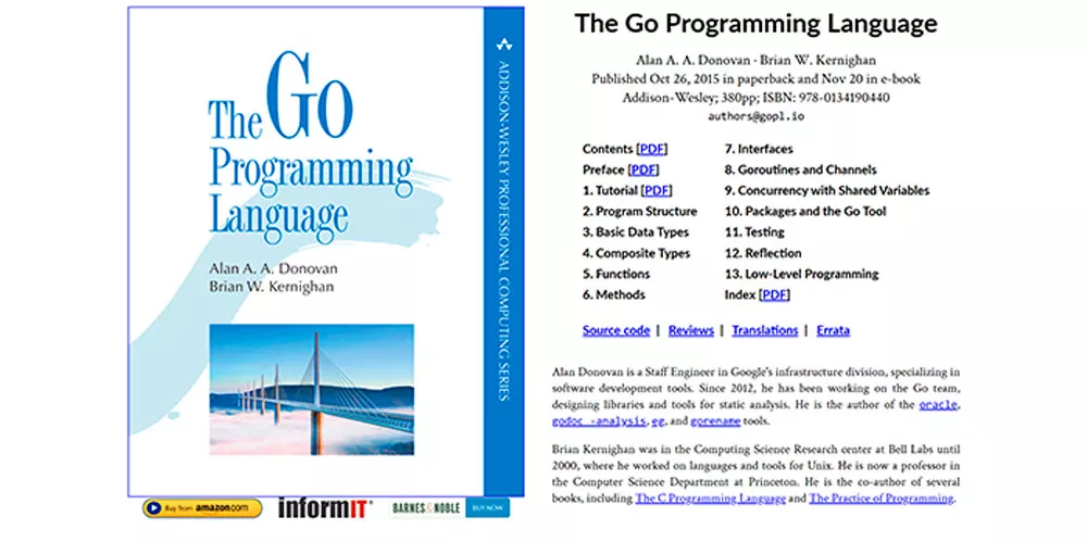The Go Programming Language (Донован и Керниган, 2015)