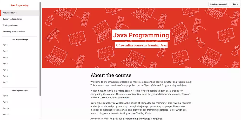 MOOC Java Programming &mdash; University of Helsinki