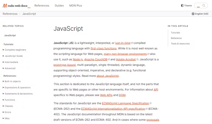mdn web docs