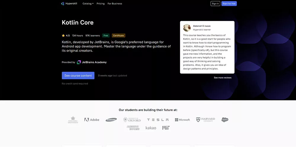 JetBrains Academy — Kotlin Developer