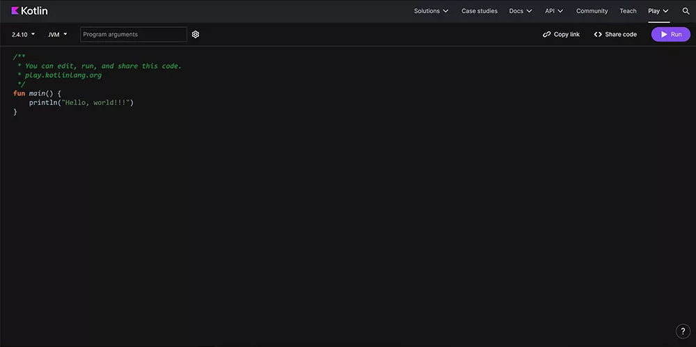 Kotlin Playground
