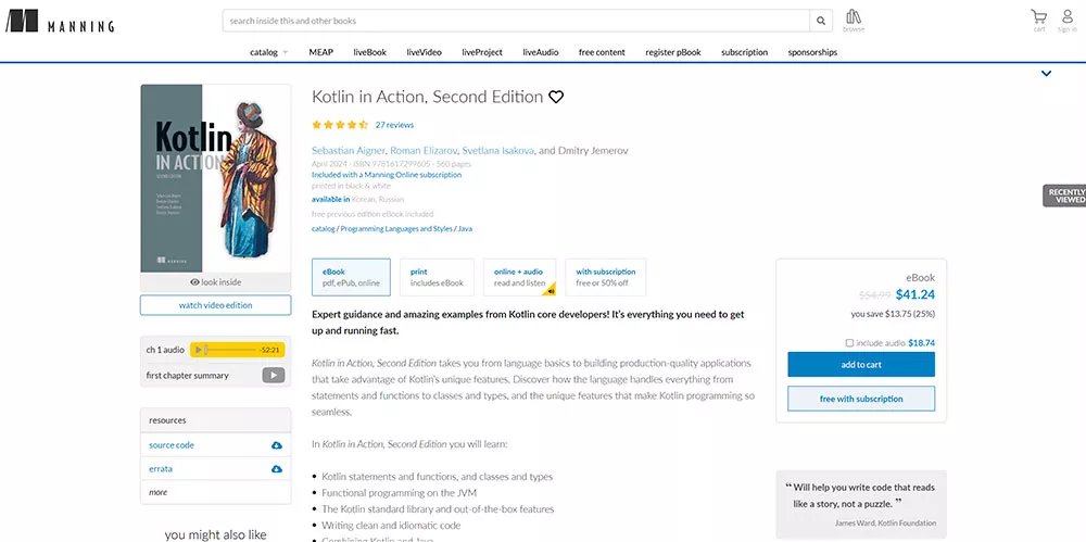 Kotlin in Action (2-е изд., 2024)