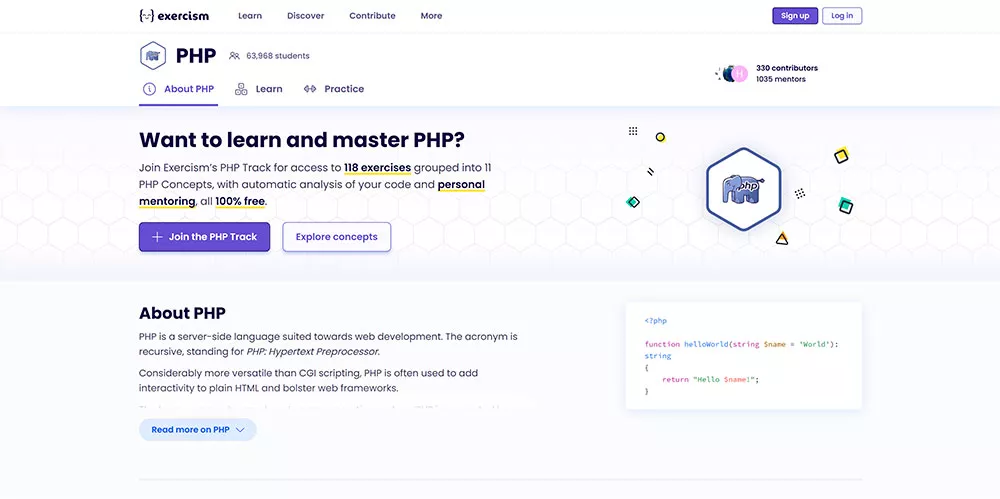 Exercism — PHP Track