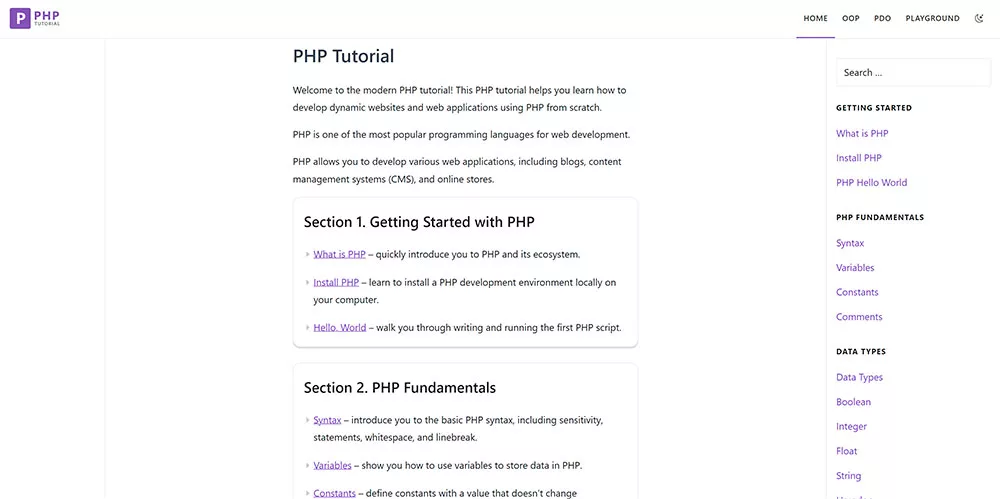 PHP Tutorial