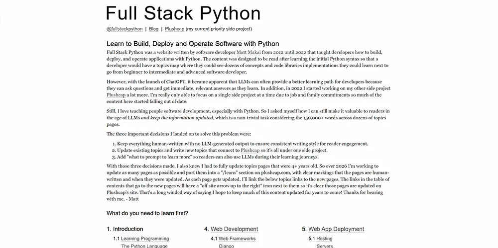 Full Stack Python