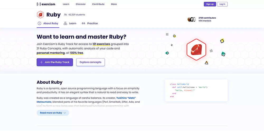 Exercism — Ruby Track
