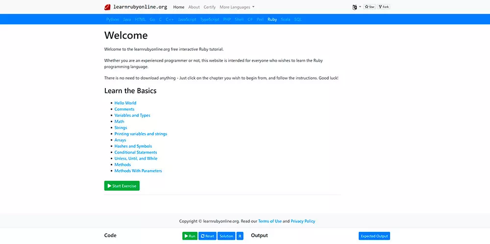 Learn Ruby Online