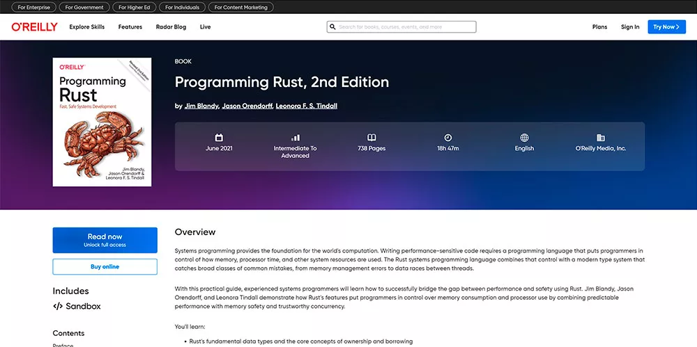 Programming Rust (2-е изд., 2021)