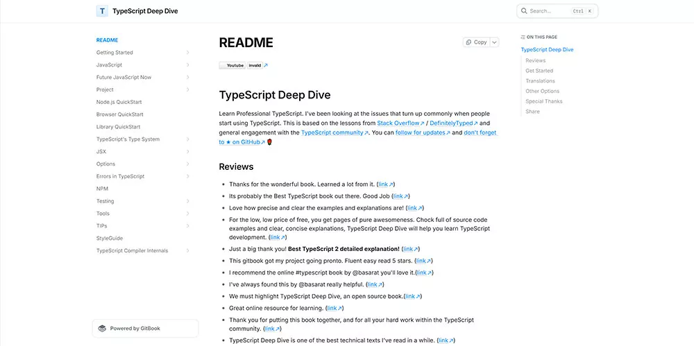 TypeScript Deep Dive (Басарат Али Саид)