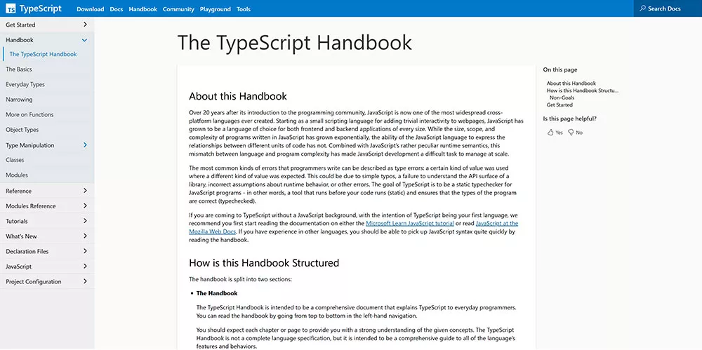 TypeScript Handbook
