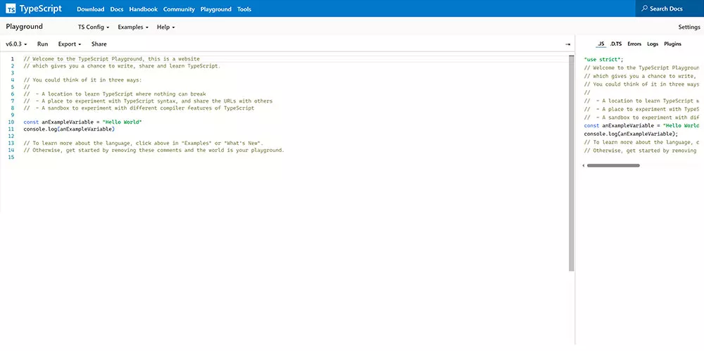 TypeScript Playground