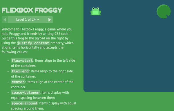 Flexbox Froggy